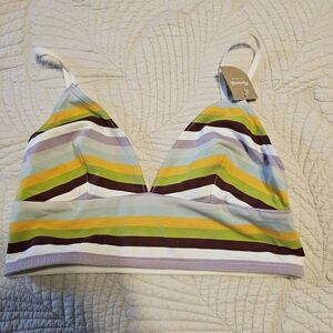 Madewell Colorful Striped Bralette